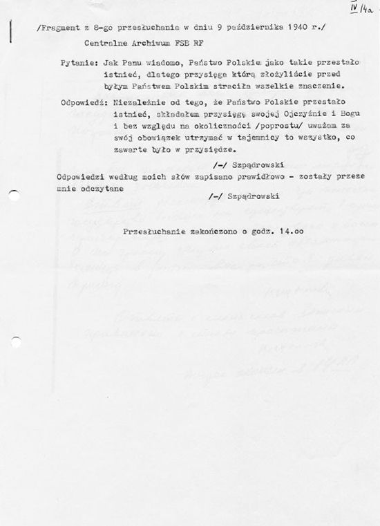 Przesłuchanie 9-10-1940 - pol